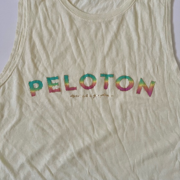 Spiritual Gangster Peloton Peloton Spiritual Gangster Yellow Rainbow Gold Size M - Picture 3 of 7